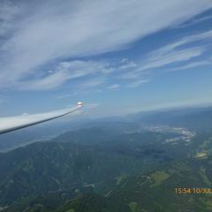 Flugwegposition um 13:54:52: Aufgenommen in der Nähe von Johnsbach, 8912 Johnsbach, Österreich in 2508 Meter
